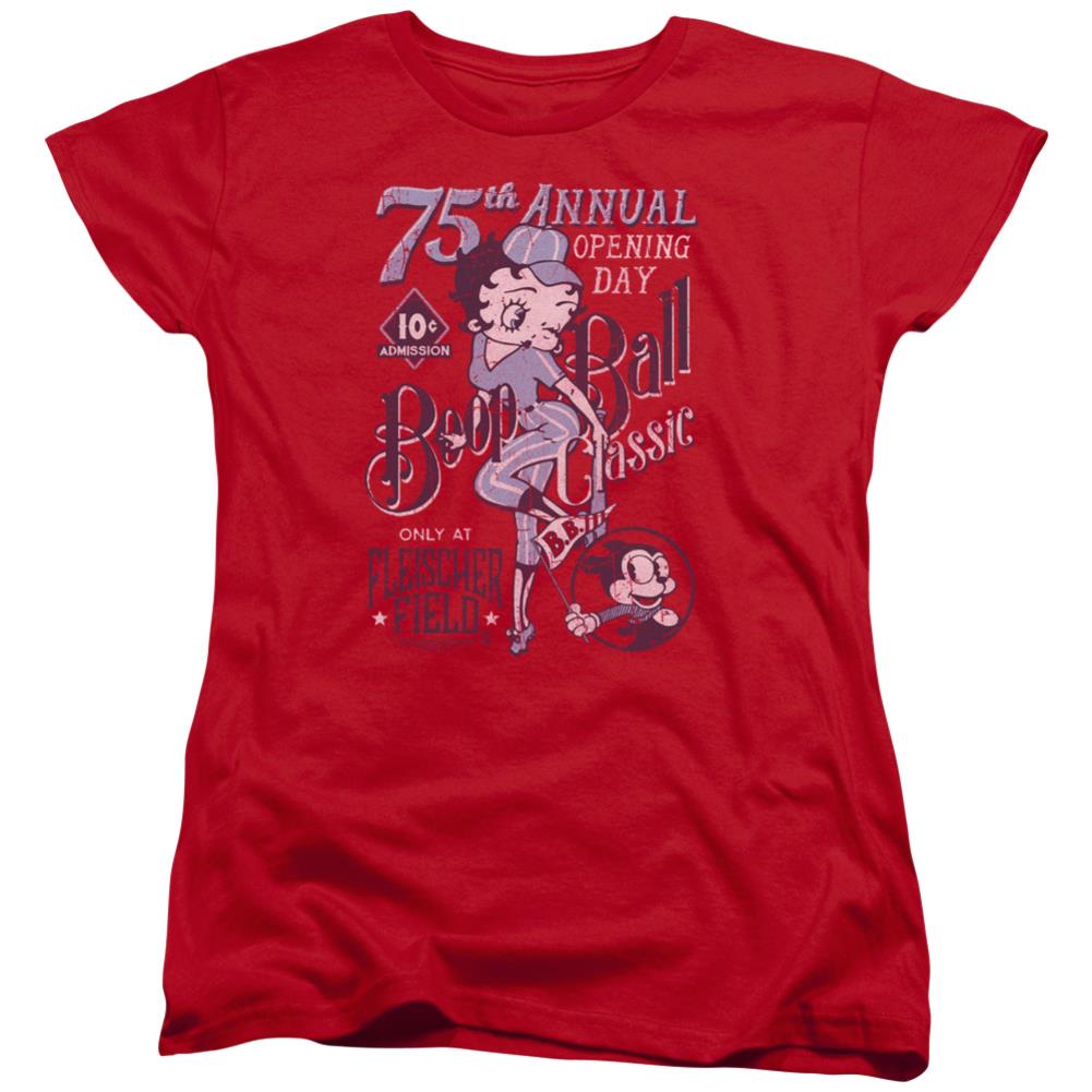 Betty Boop Boop Ball Women's 18/1 Cotton Short-Sleeve T-Shirt