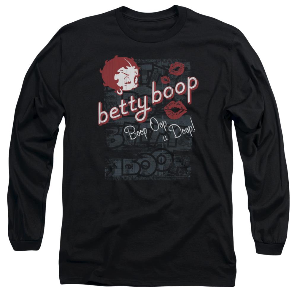 Betty Boop Boop Oop Men's 18/1 Cotton Long-Sleeve T-Shirt