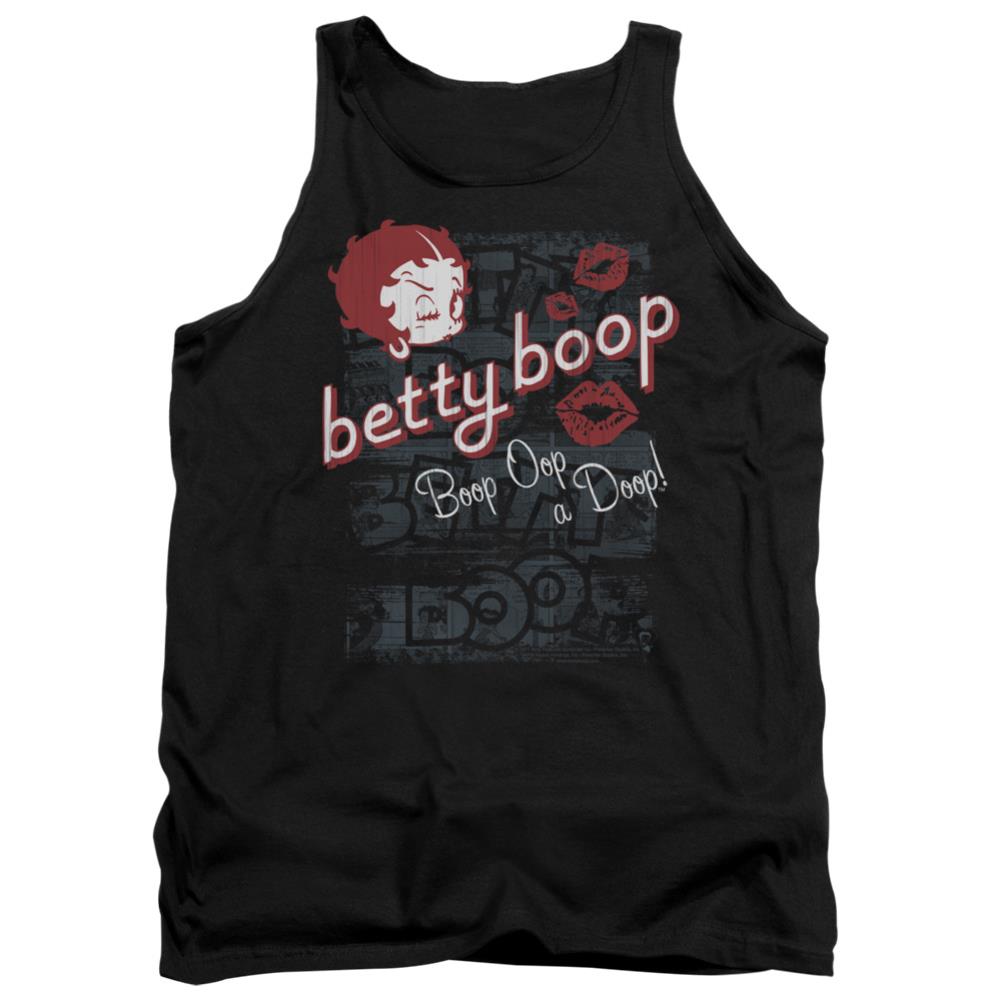 Betty Boop Boop Oop Men's 18/1 Cotton Tank Top