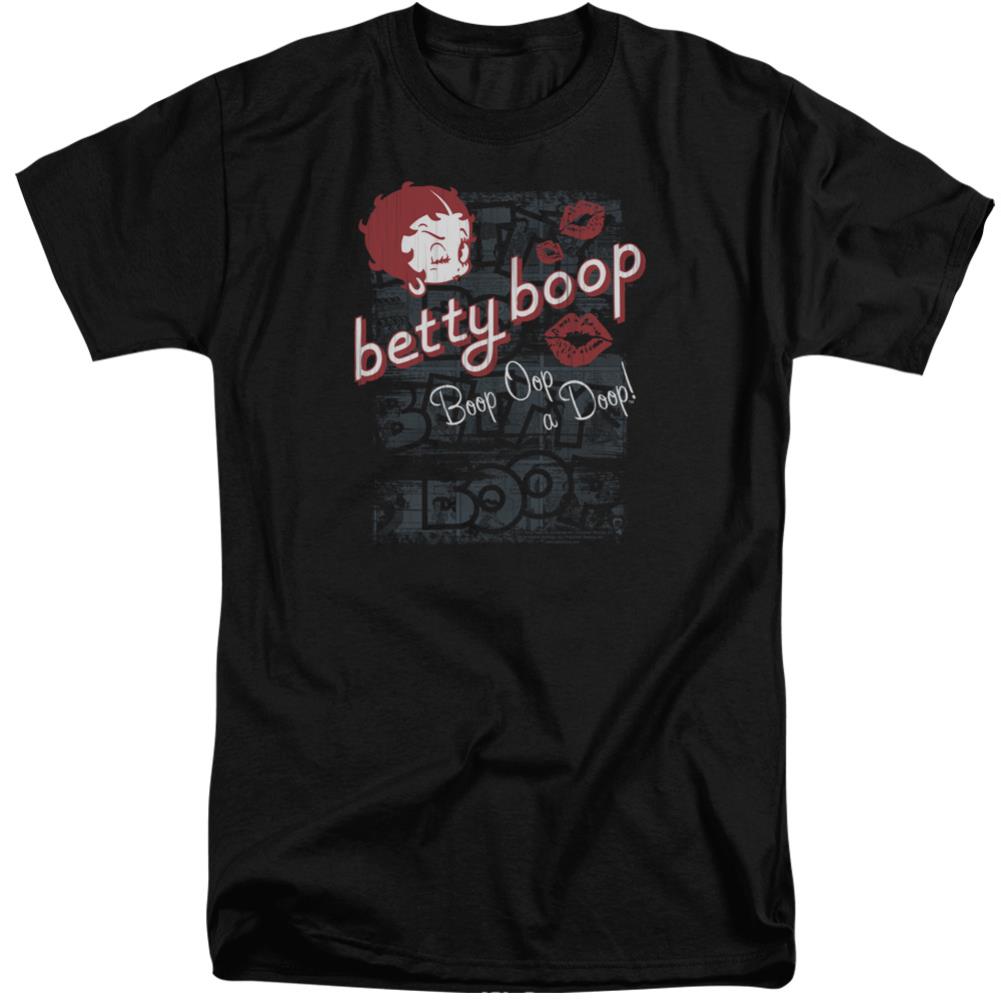 Betty Boop Boop Oop Men's 18/1 Tall Cotton Short-Sleeve T-Shirt
