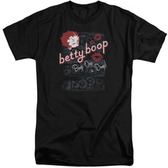 Betty Boop Boop Oop Men's 18/1 Tall Cotton Short-Sleeve T-Shirt