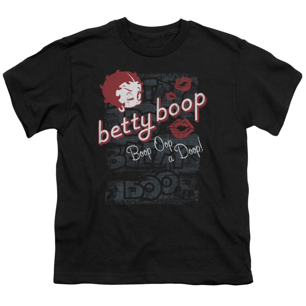 Betty Boop Boop Oop Youth 18/1 100% Cotton Short-Sleeve T-Shirt