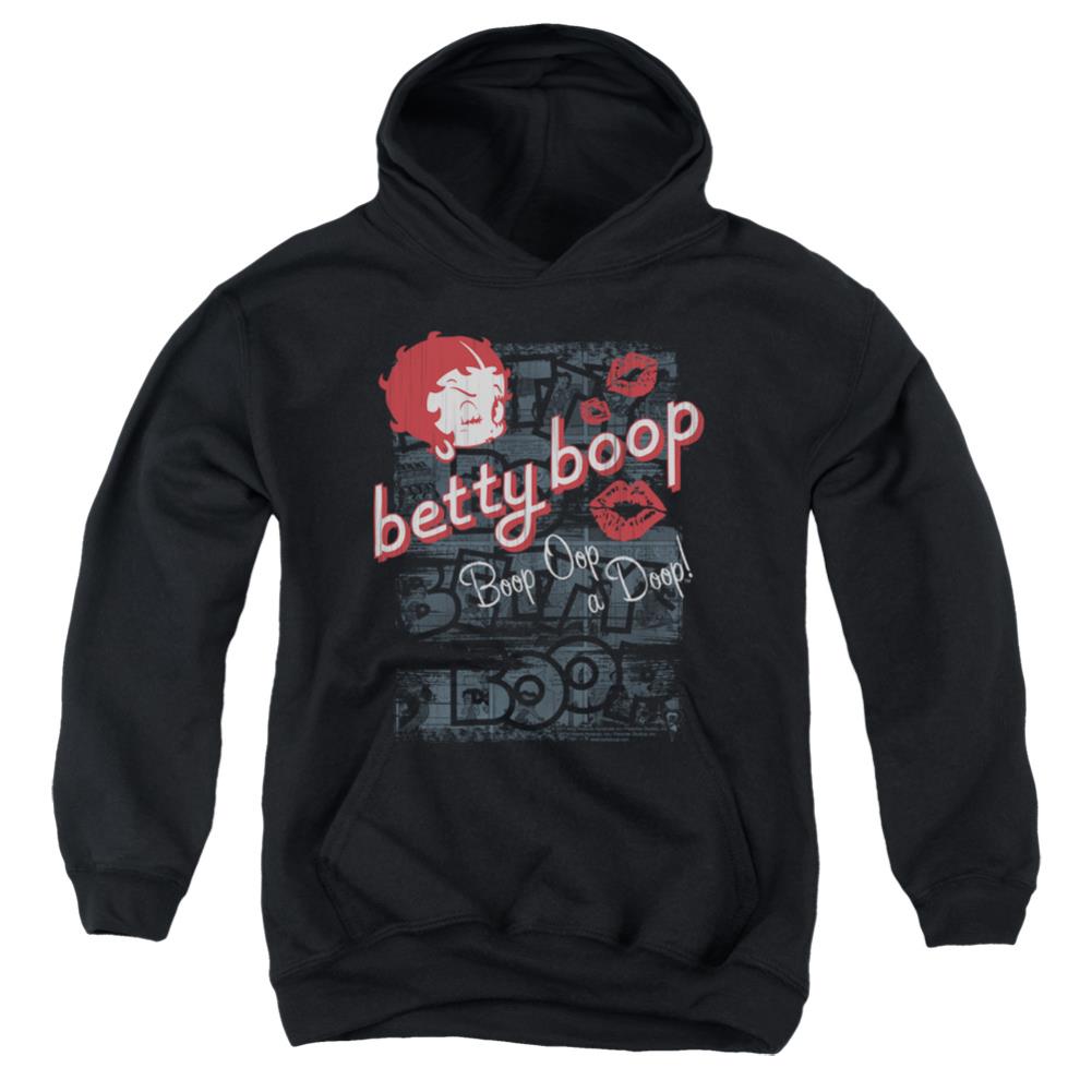 Betty Boop Boop Oop Youth Cotton Poly Pull-Over Hoodie