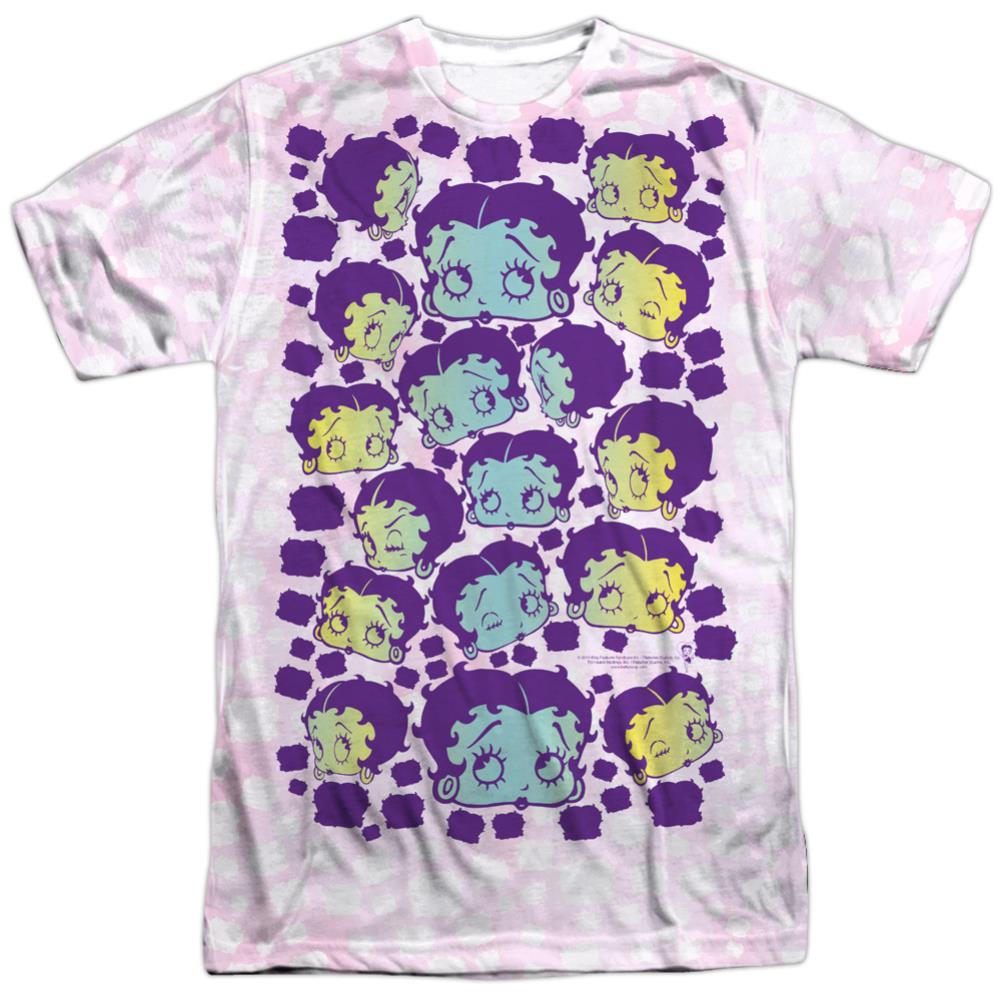 Betty Boop Boop & Repeat Men's Regular Fit Polyester Short-Sleeve T-Shirt