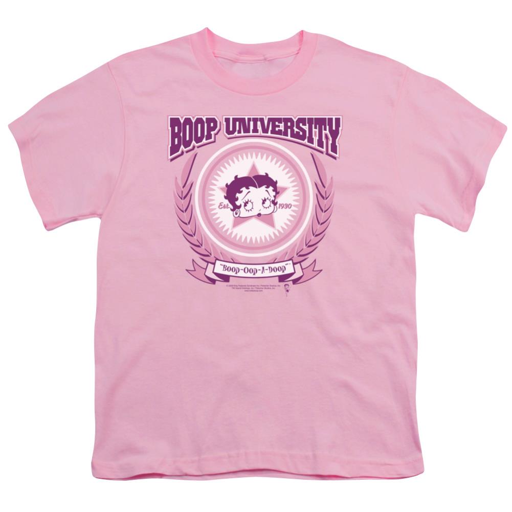 Betty Boop Boop University Youth 18/1 100% Cotton Short-Sleeve T-Shirt