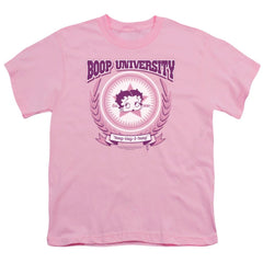Betty Boop Boop University Youth 18/1 100% Cotton Short-Sleeve T-Shirt