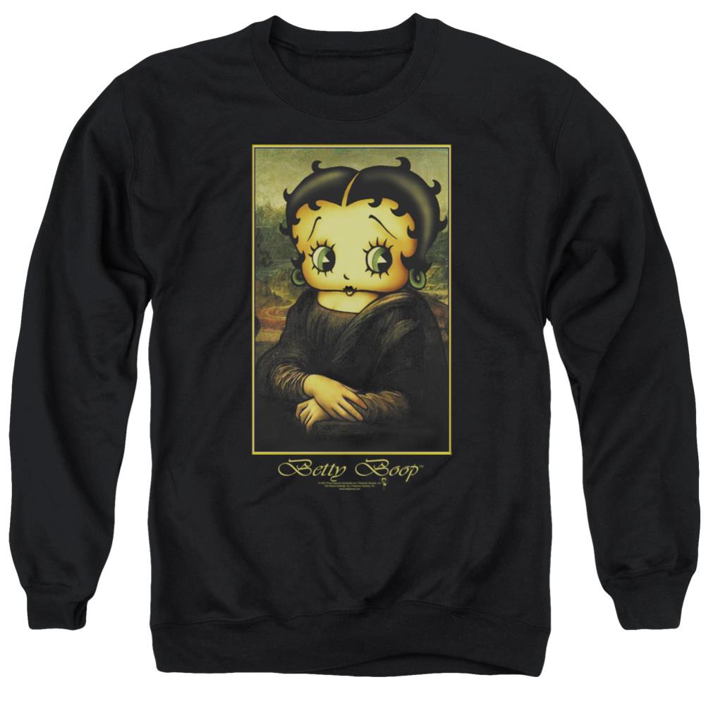 Betty Boop Boopalisa Men's Crewneck 50 50 Poly Long-Sleeve T-Shirt