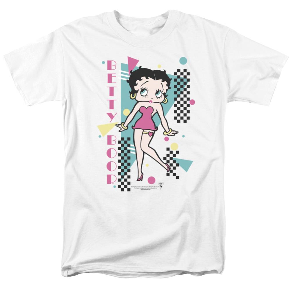 Betty Boop Booping 80S Style Men's 18/1 Cotton Short-Sleeve T-Shirt