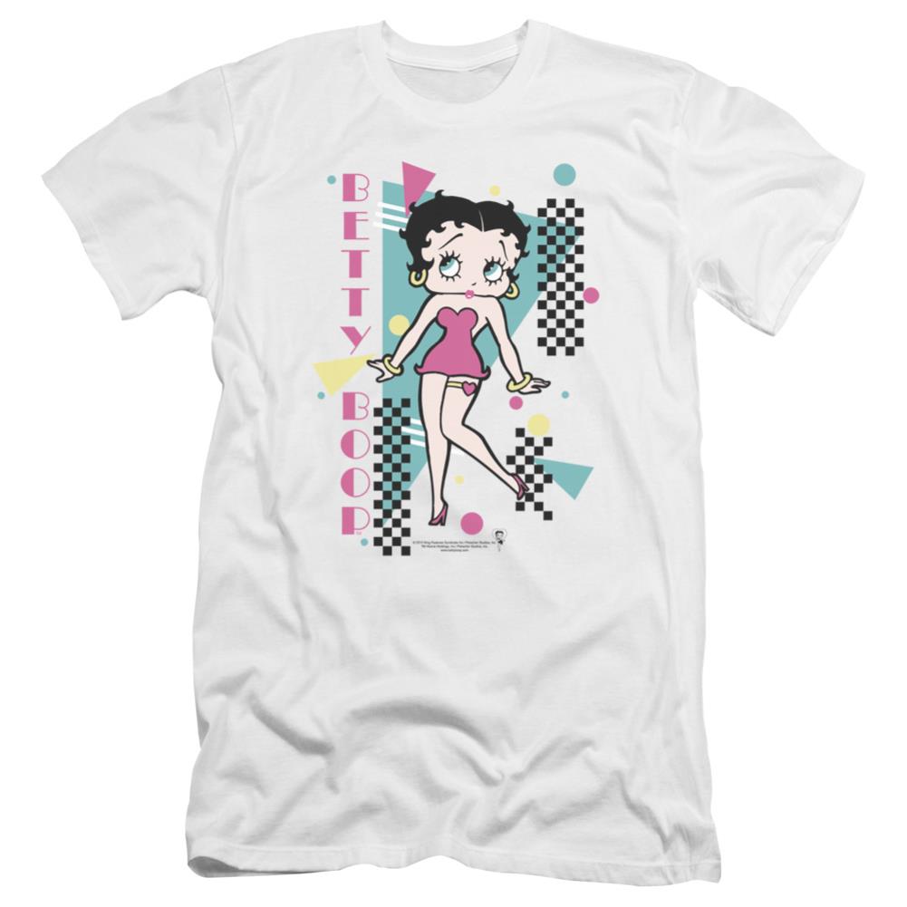Betty Boop Booping 80S Style Men's Ultra-Soft 30/1 Cotton Slim Short-Sleeve T-Shirt