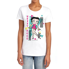 Betty Boop Booping 80S Style Women's 18/1 Cotton Short-Sleeve T-Shirt