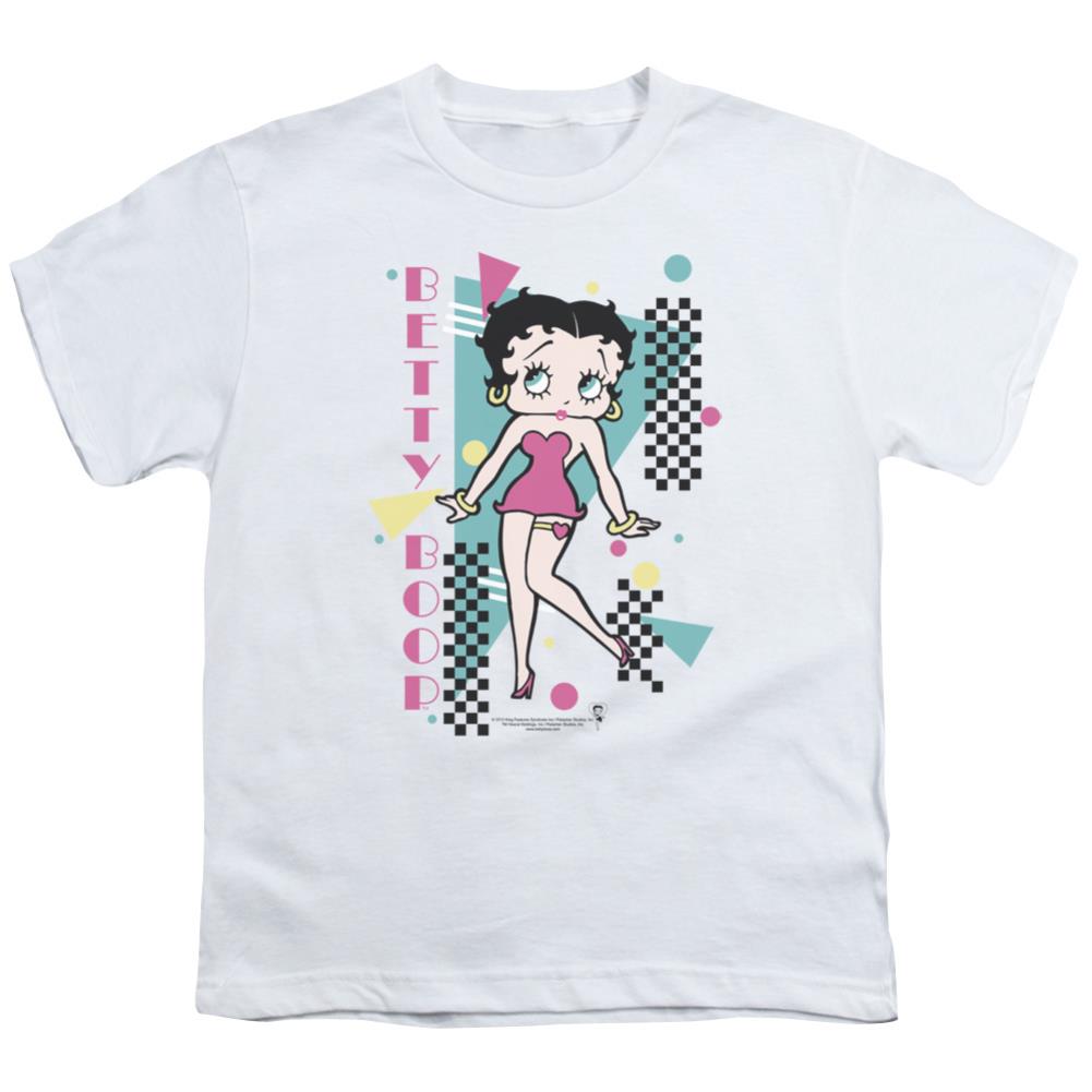 Betty Boop Booping 80S Style Youth 18/1 100% Cotton Short-Sleeve T-Shirt