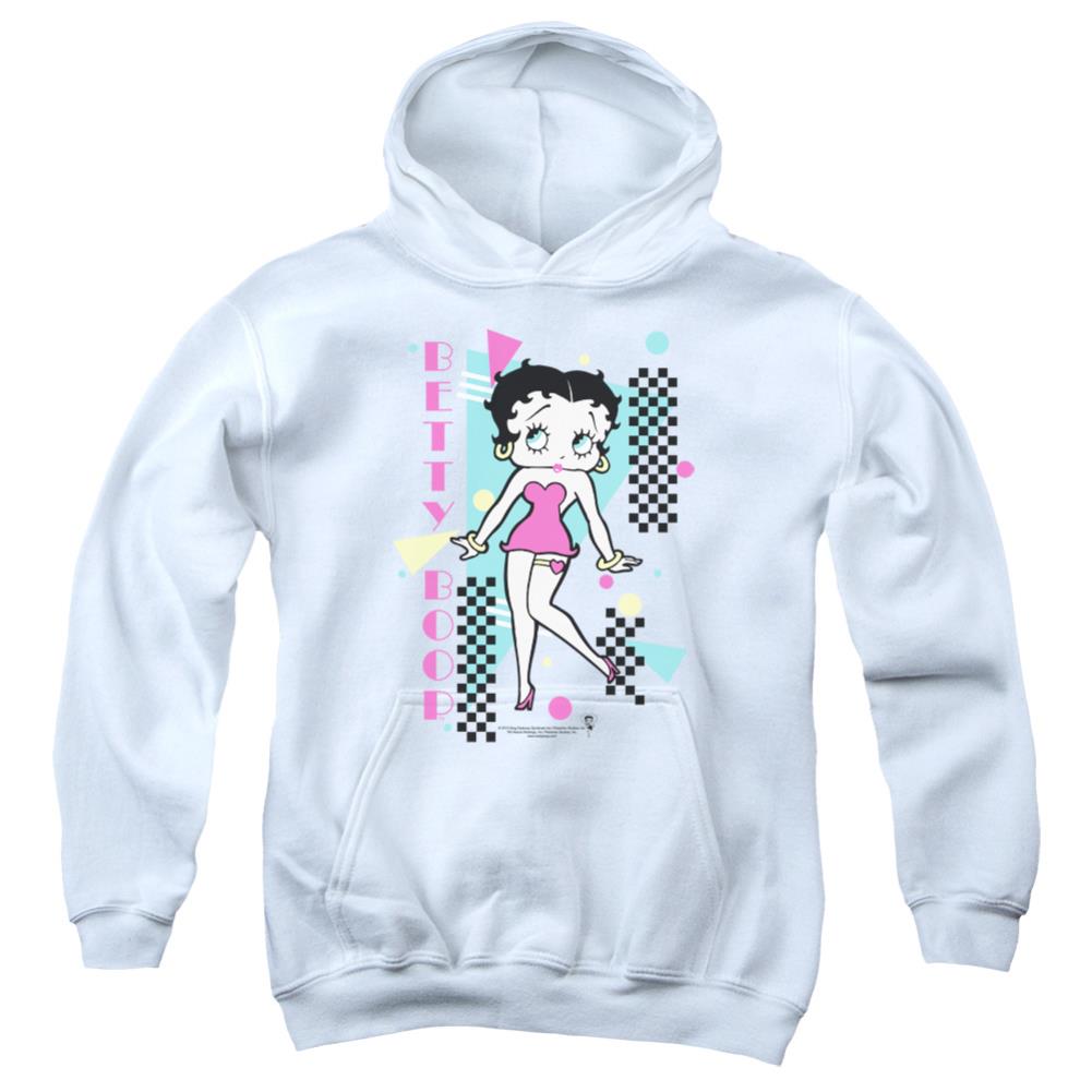 Betty Boop Booping 80S Style Youth Cotton Poly Pull-Over Hoodie