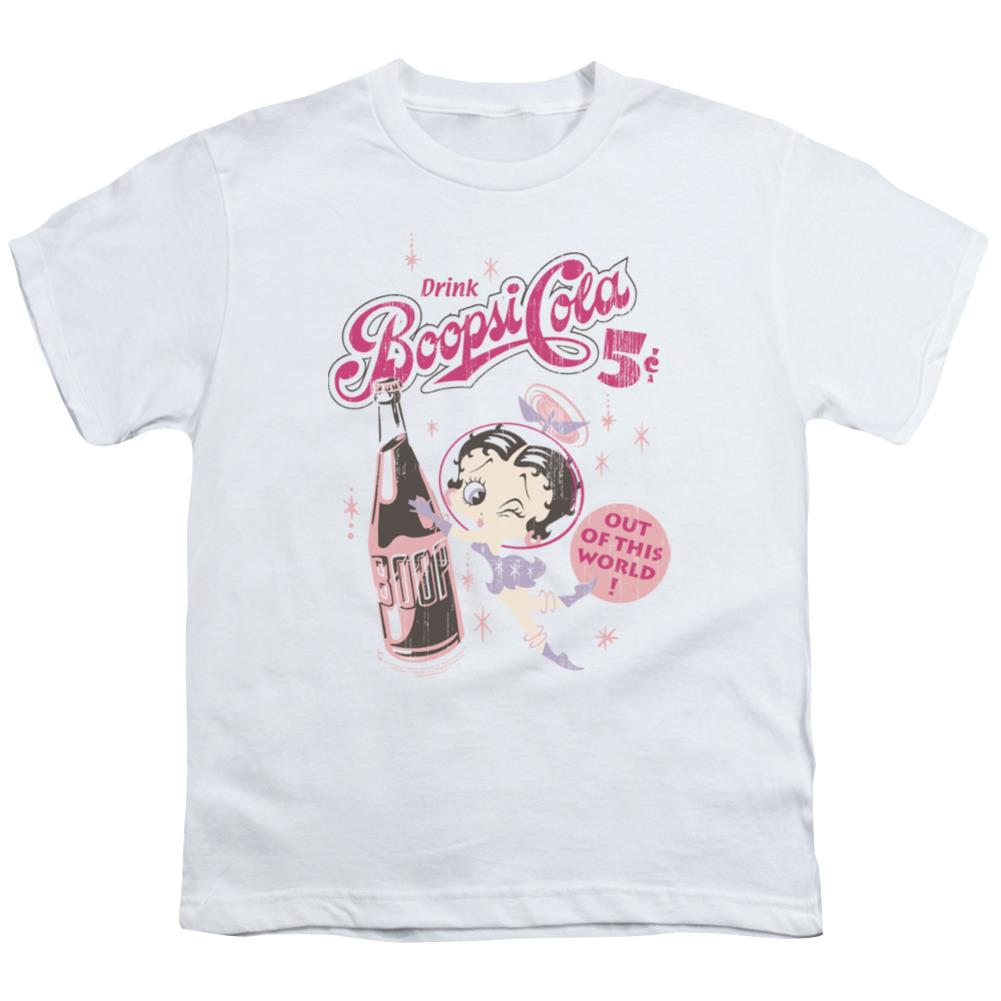 Betty Boop Boopsi Cola Youth 18/1 100% Cotton Short-Sleeve T-Shirt