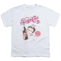 Betty Boop Boopsi Cola Youth 18/1 100% Cotton Short-Sleeve T-Shirt