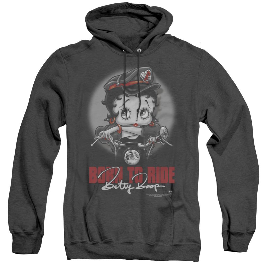Betty Boop Born To Ride Men's Pull-Over Hoodie
