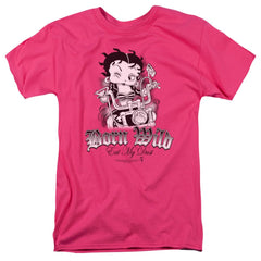 Betty Boop Born Wild Men's 18/1 Cotton Short-Sleeve T-Shirt