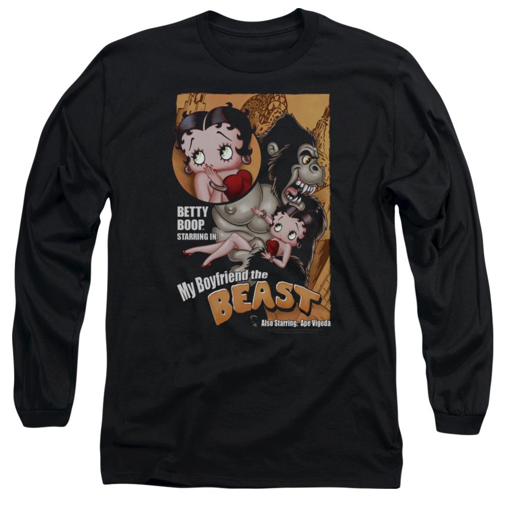 Betty Boop Boyfriend The Beast Men's 18/1 Cotton Long-Sleeve T-Shirt