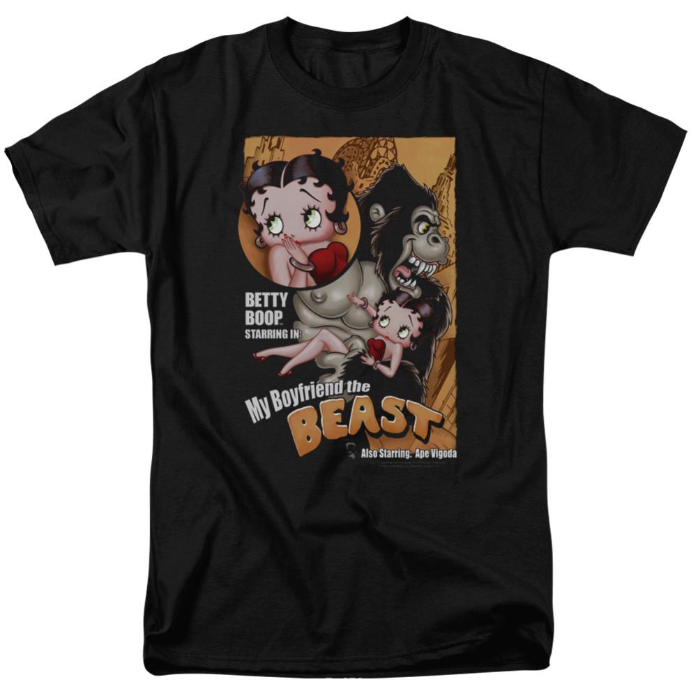 Betty Boop Boyfriend The Beast Men's 18/1 Cotton Short-Sleeve T-Shirt