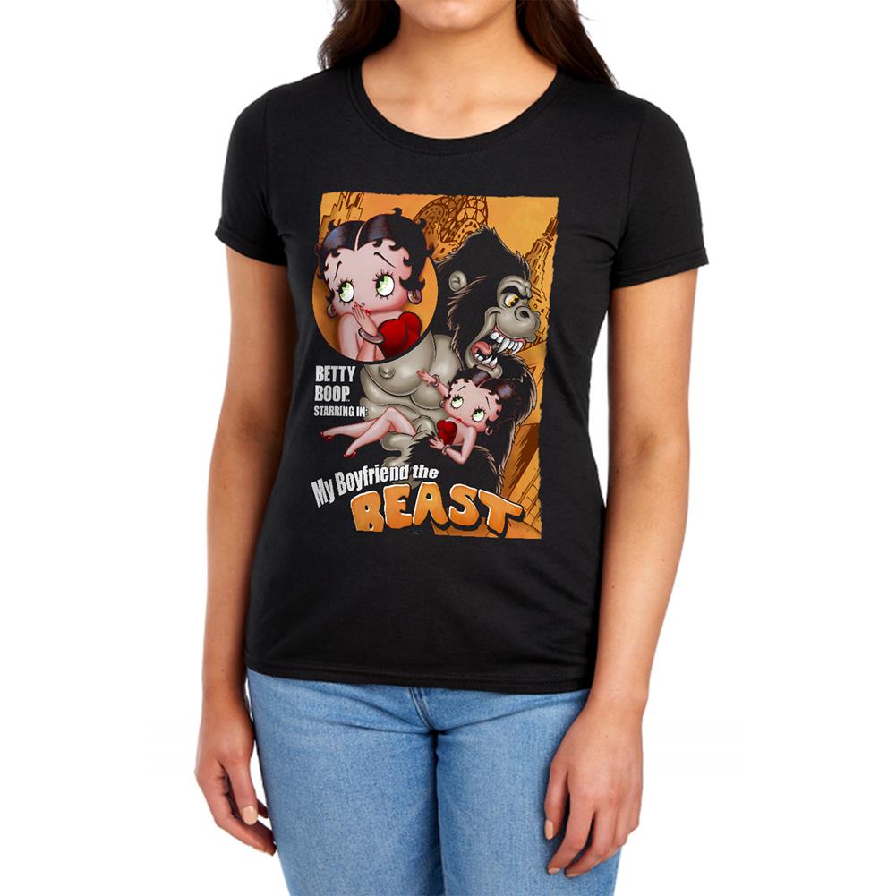 Betty Boop Boyfriend The Beast Women's 18/1 Cotton Short-Sleeve T-Shirt