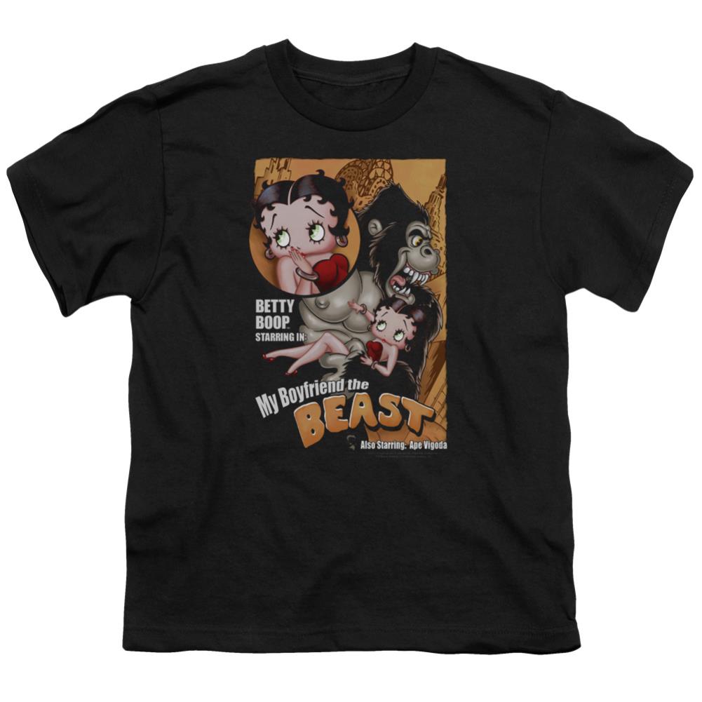 Betty Boop Boyfriend The Beast Youth 18/1 100% Cotton Short-Sleeve T-Shirt