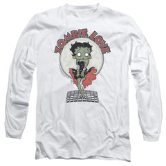 Betty Boop Breezy Zombie Love Men's 18/1 Cotton Long-Sleeve T-Shirt