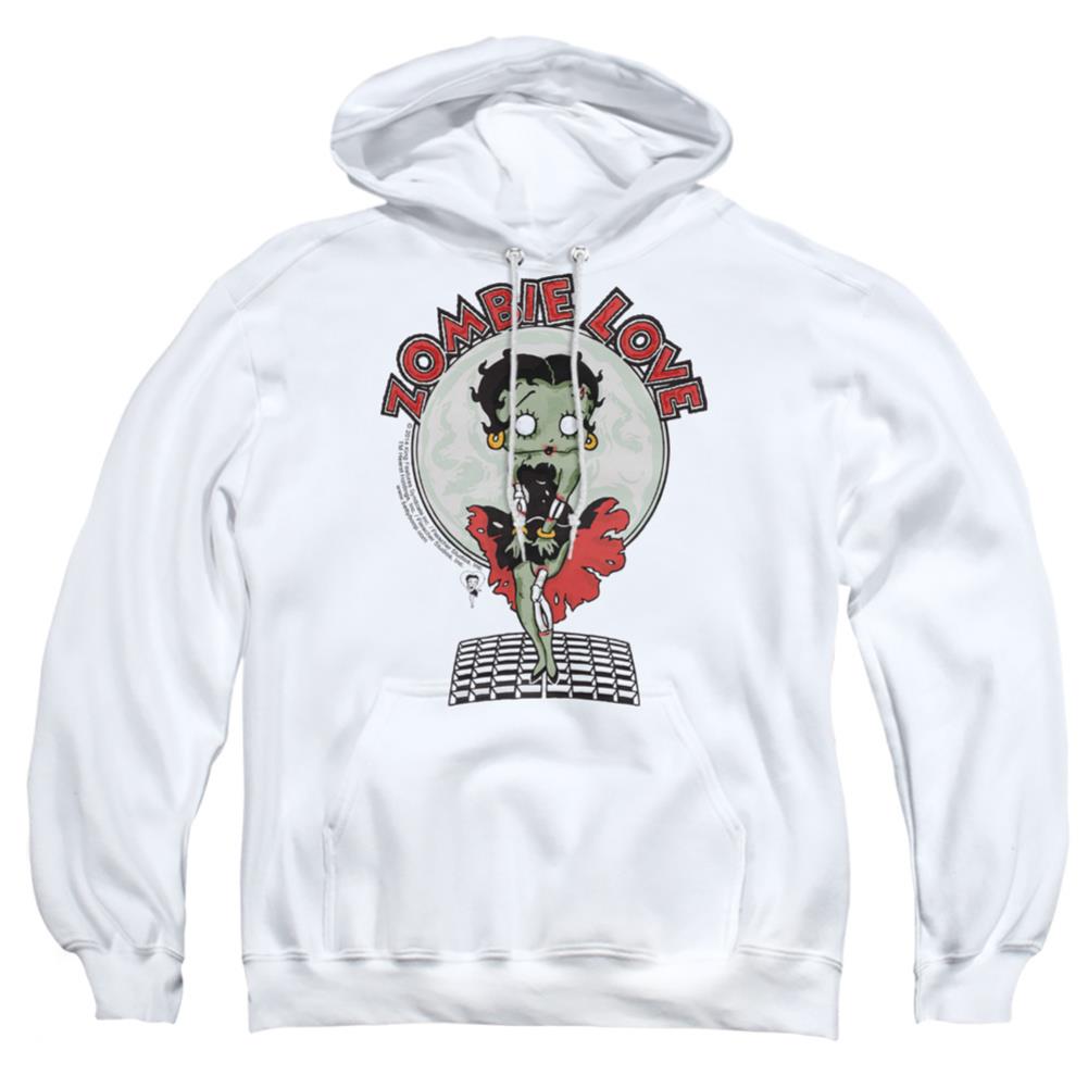 Betty Boop Breezy Zombie Love Men's Pull-Over 75 25 Poly Hoodie