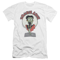 Betty Boop Breezy Zombie Love Men's Ultra-Soft 30/1 Cotton Slim Short-Sleeve T-Shirt