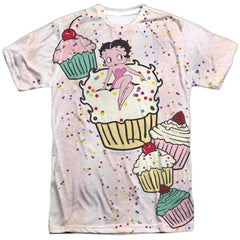 Betty Boop Cake Boop Men's Regular Fit Polyester Short-Sleeve T-Shirt