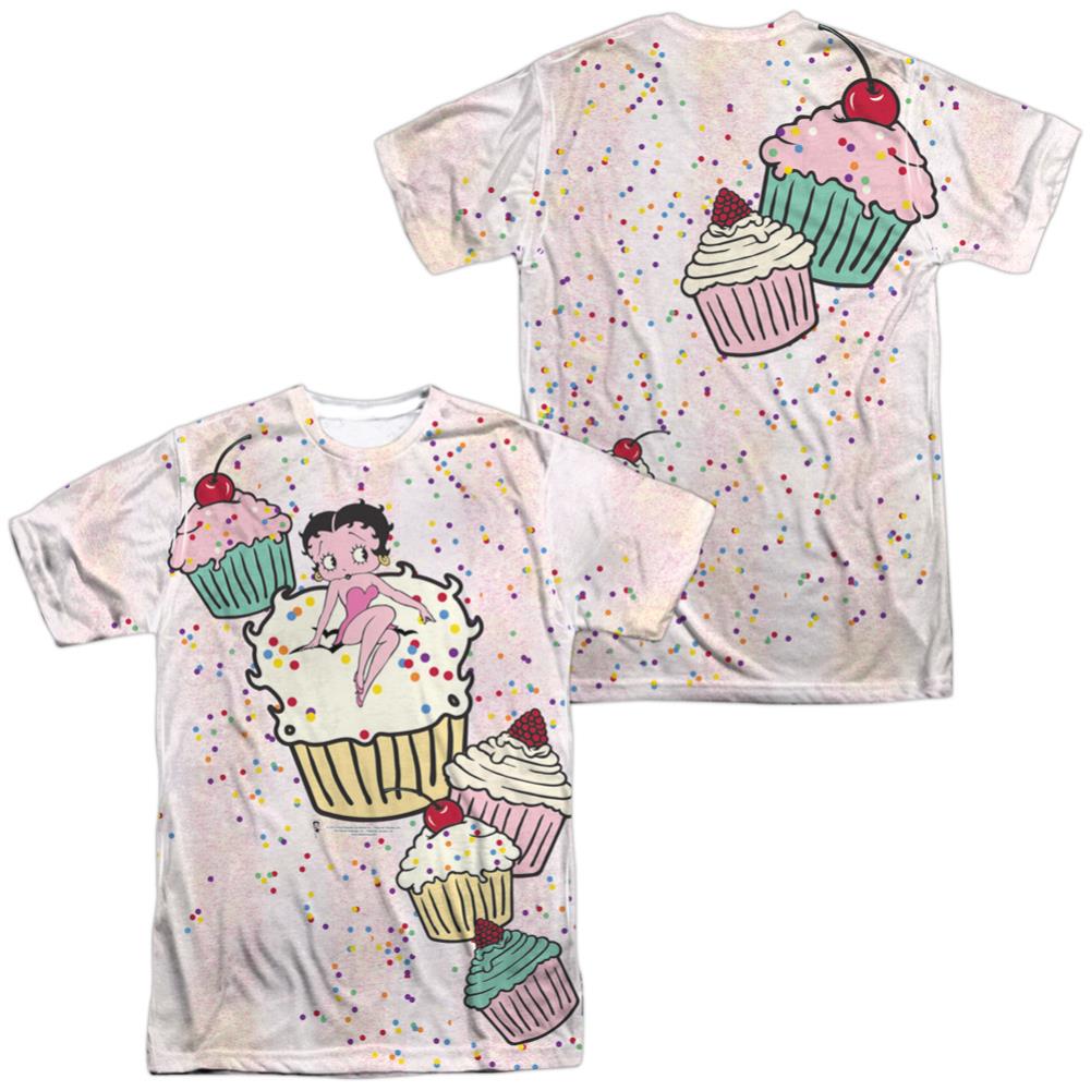 Betty Boop Cake Boop Men's Regular Fit Polyester Short-Sleeve T-Shirt