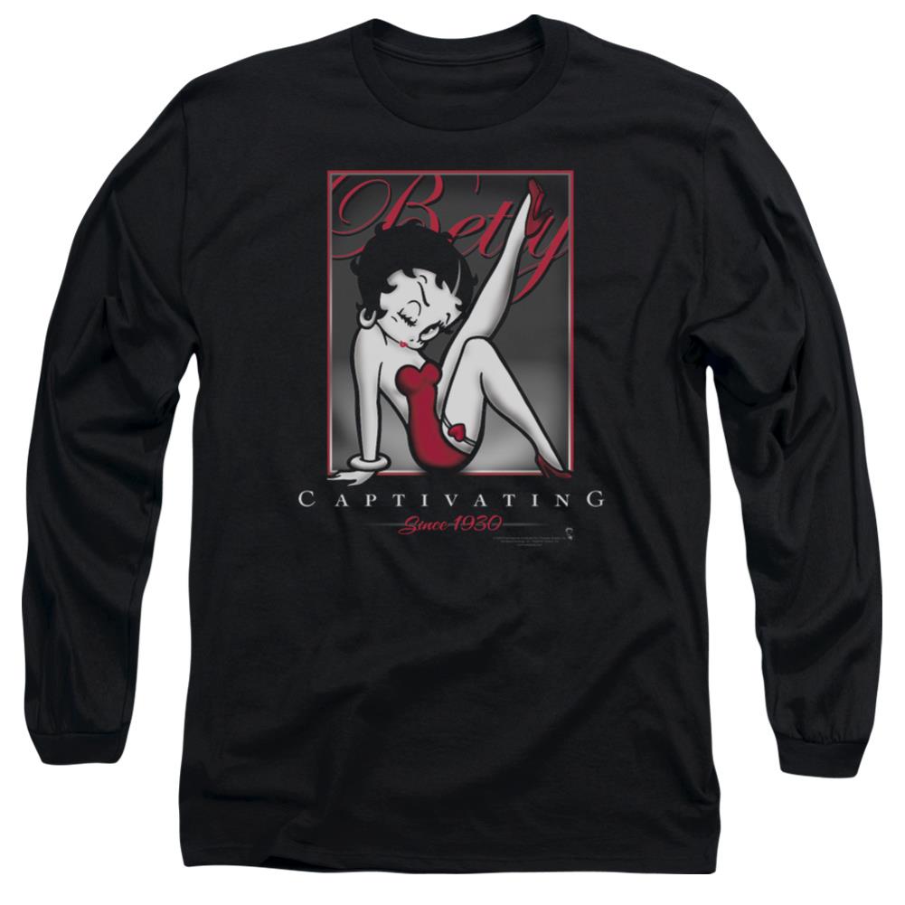 Betty Boop Captivating Men's 18/1 Cotton Long-Sleeve T-Shirt