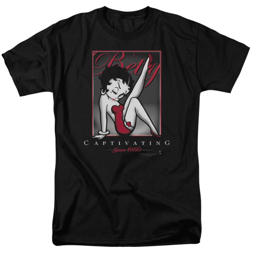 Betty Boop Captivating Men's 18/1 Cotton Short-Sleeve T-Shirt