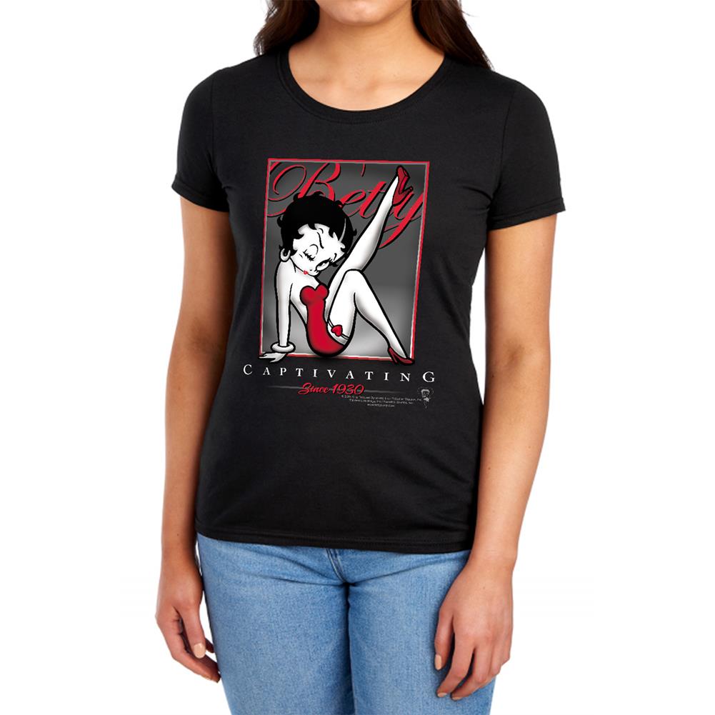 Betty Boop Captivating Women's 18/1 Cotton Short-Sleeve T-Shirt