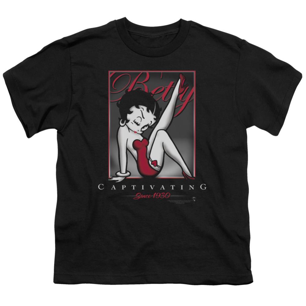 Betty Boop Captivating Youth 18/1 100% Cotton Short-Sleeve T-Shirt