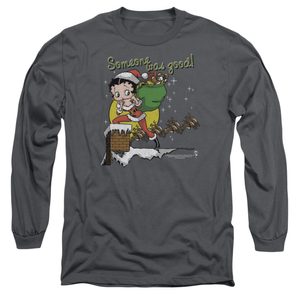 Betty Boop Chimney Men's 18/1 Cotton Long-Sleeve T-Shirt