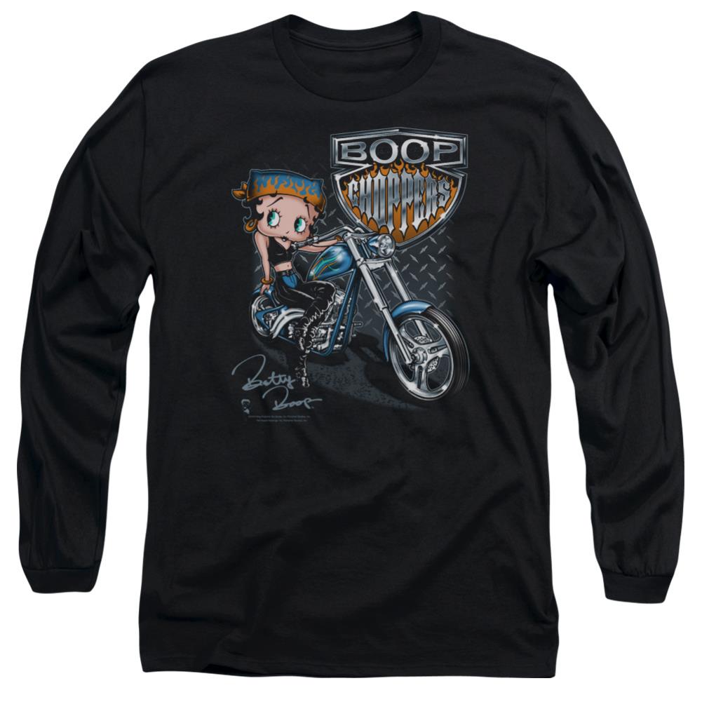 Betty Boop Choppers Men's 18/1 Cotton Long-Sleeve T-Shirt