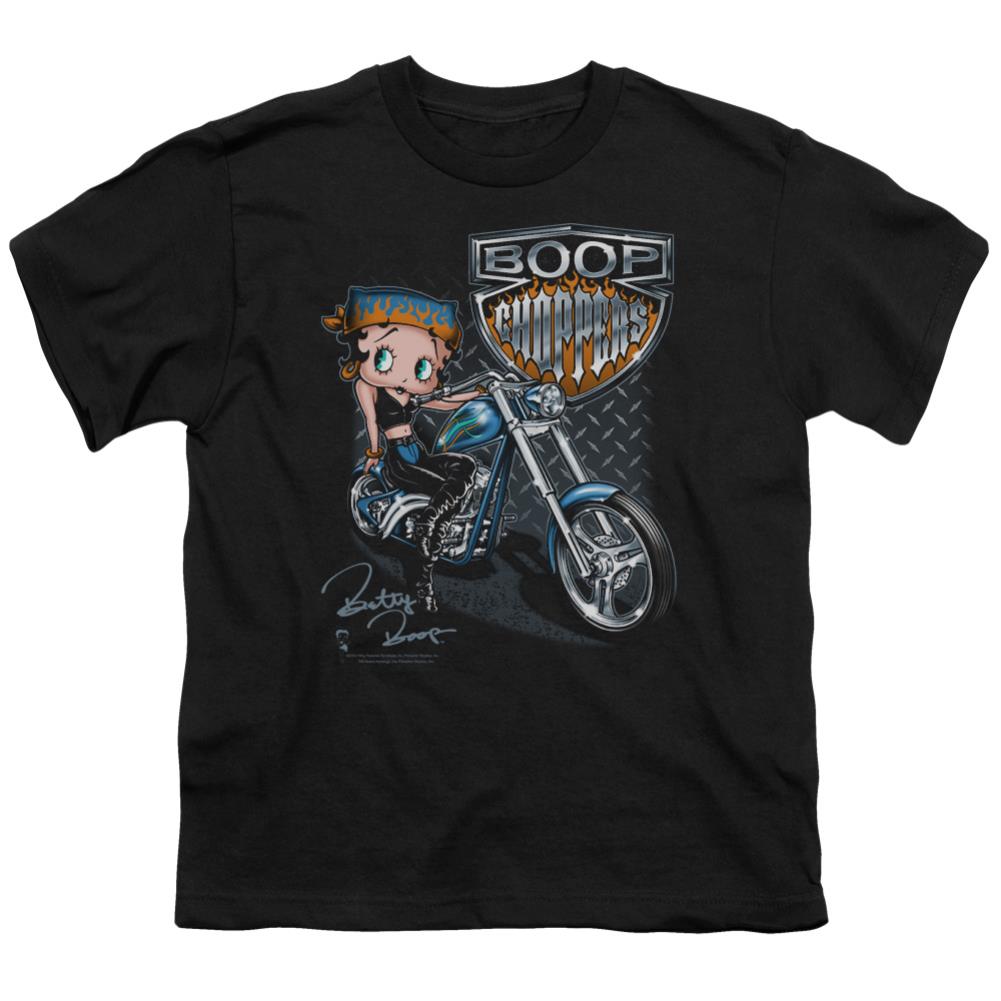 Betty Boop Choppers Youth 18/1 100% Cotton Short-Sleeve T-Shirt