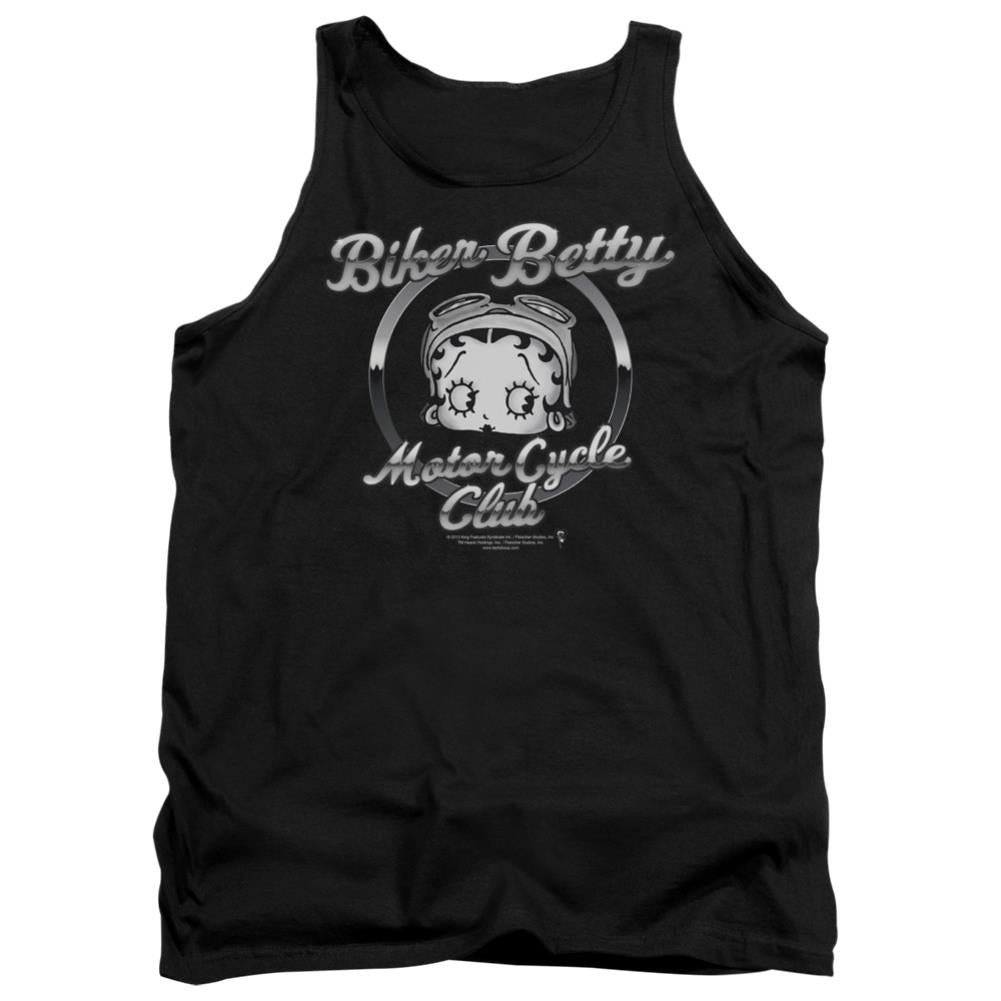 Betty Boop Chromed Logo Men's 18/1 Cotton Tank Top