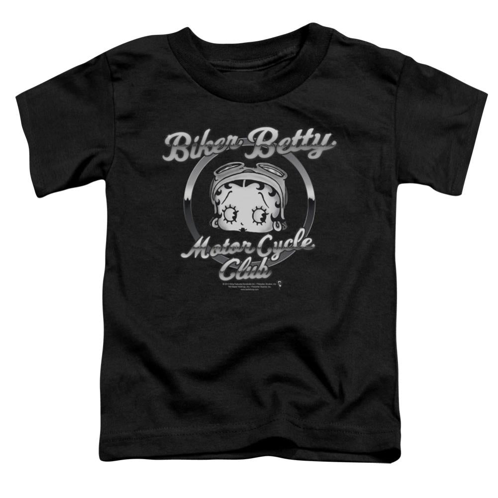 Betty Boop Chromed Logo Toddler 18/1 Cotton Short-Sleeve T-Shirt