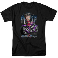 Betty Boop City Chopper Men's 18/1 Cotton Short-Sleeve T-Shirt