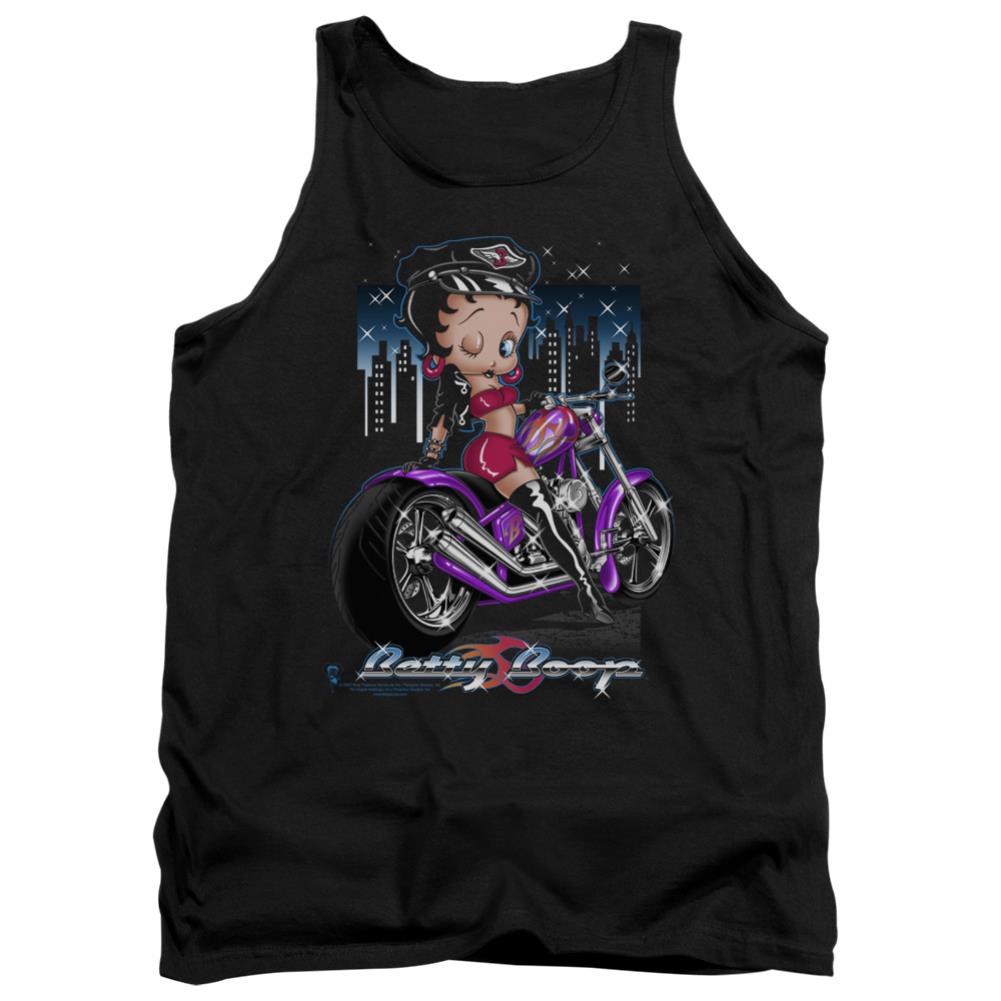 Betty Boop City Chopper Men's 18/1 Cotton Tank Top
