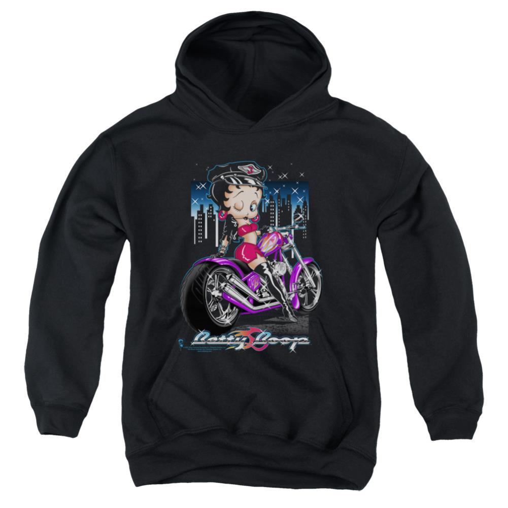 Betty Boop City Chopper Youth Cotton Poly Pull-Over Hoodie