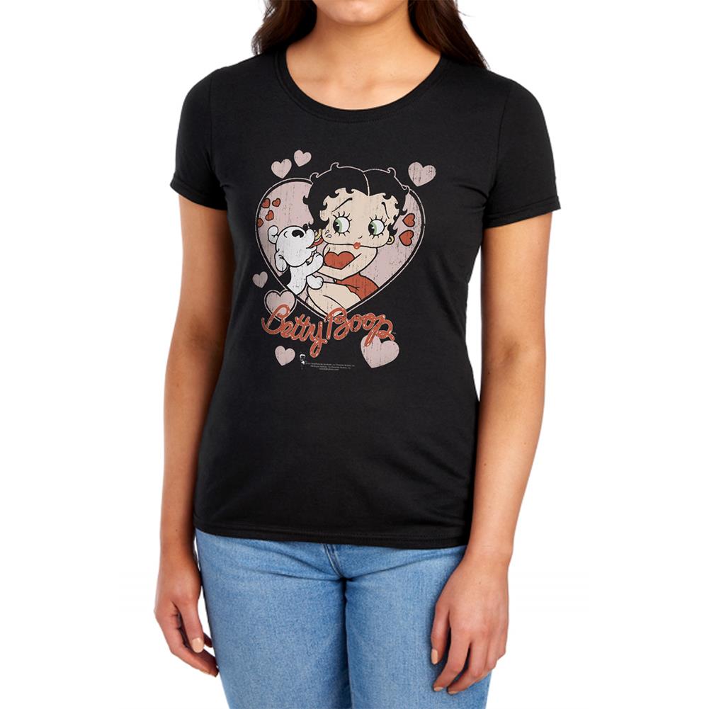 Betty Boop Classic Kiss Women's 18/1 Cotton Short-Sleeve T-Shirt