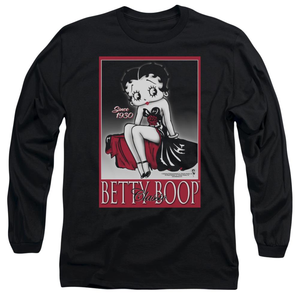 Betty Boop Classic Men's 18/1 Cotton Long-Sleeve T-Shirt