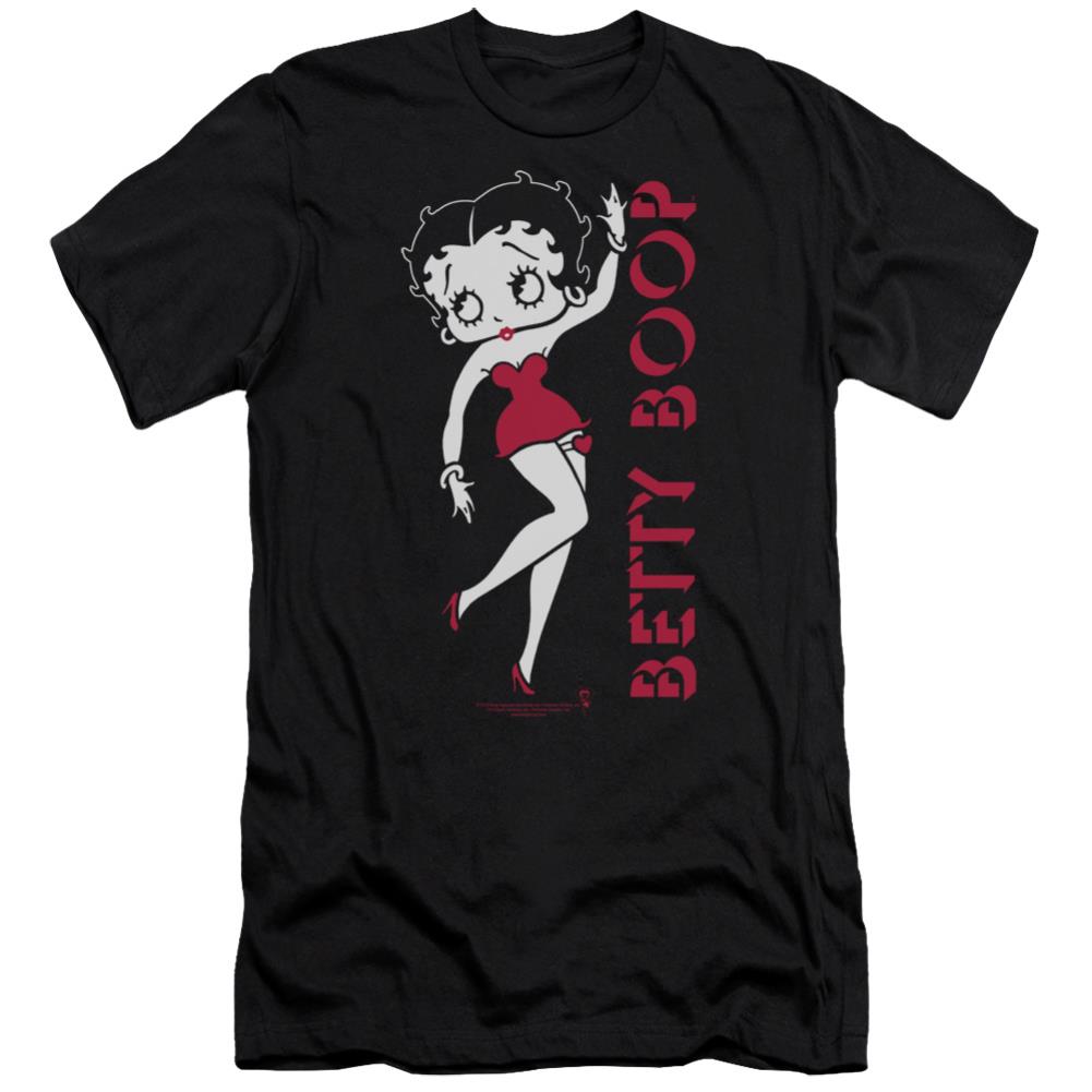 Betty Boop Classic Men's Ultra-Soft 30/1 Cotton Slim Short-Sleeve T-Shirt