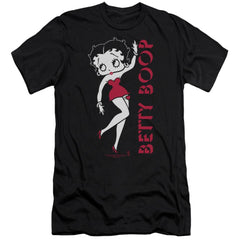 Betty Boop Classic Men's Ultra-Soft 30/1 Cotton Slim Short-Sleeve T-Shirt