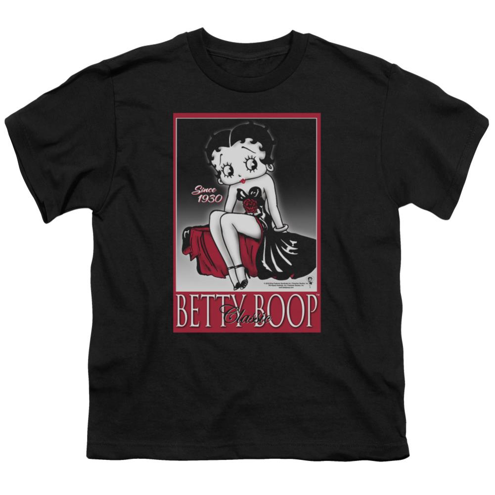 Betty Boop Classic Youth 18/1 100% Cotton Short-Sleeve T-Shirt