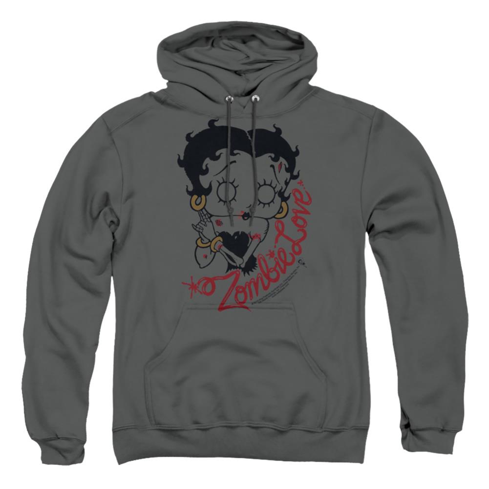 Betty Boop Classic Zombie Men's Pull-Over 75 25 Poly Hoodie