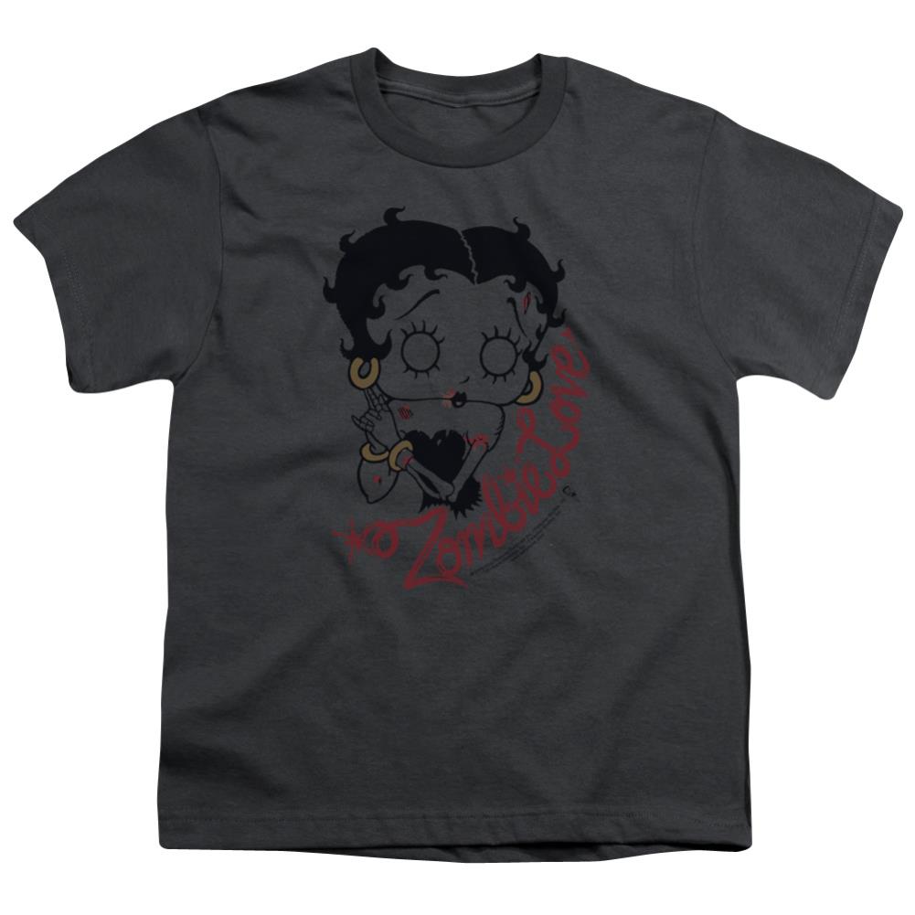 Betty Boop Classic Zombie Youth 18/1 100% Cotton Short-Sleeve T-Shirt
