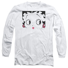 Betty Boop Close Up Men's 18/1 Cotton Long-Sleeve T-Shirt