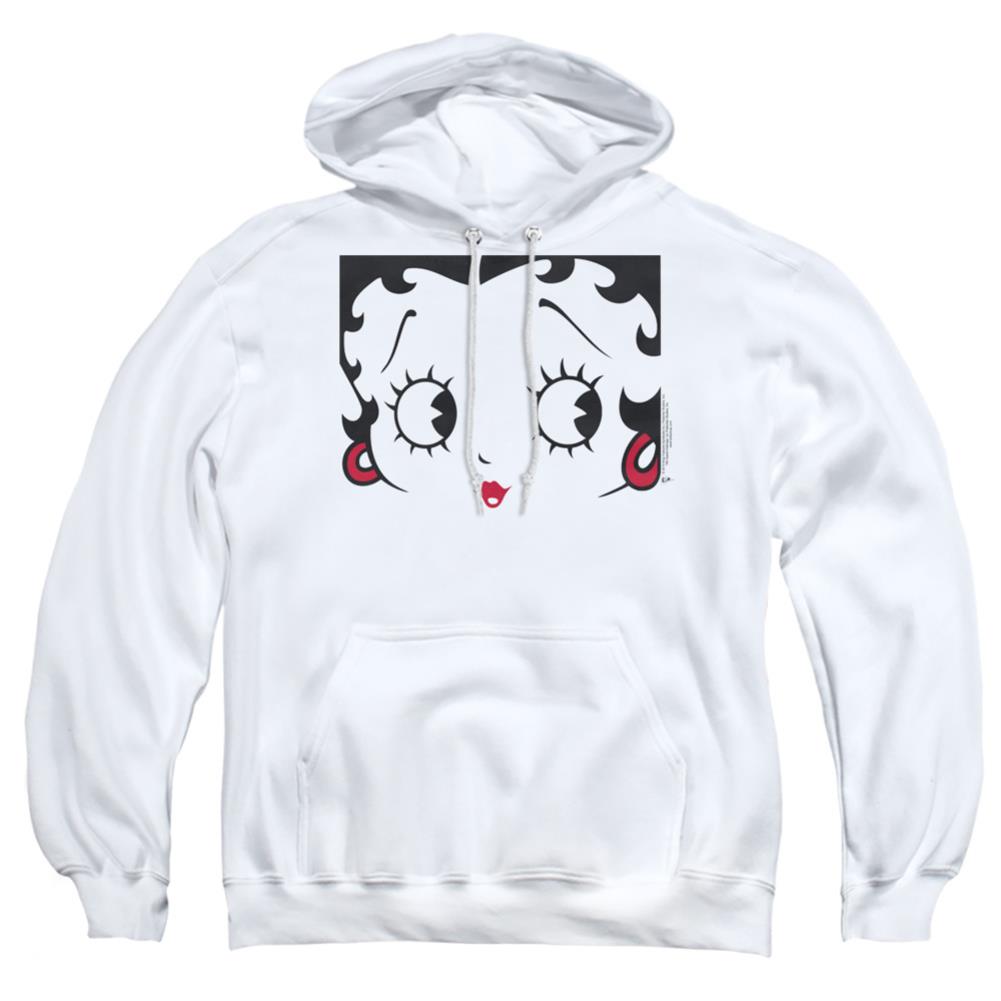 Betty Boop Close Up Men's Pull-Over 75 25 Poly Hoodie